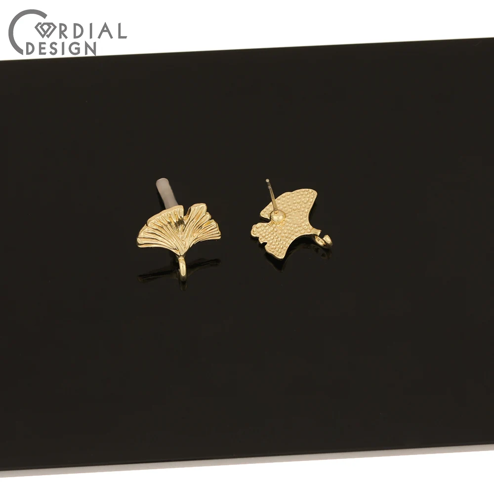

Cordial Design 100Pcs 16*16MM Jewelry Accessories/Hand Made/DIY Parts/Leaf Shape/Earring Findings/Jewelry Making/Earrings Stud