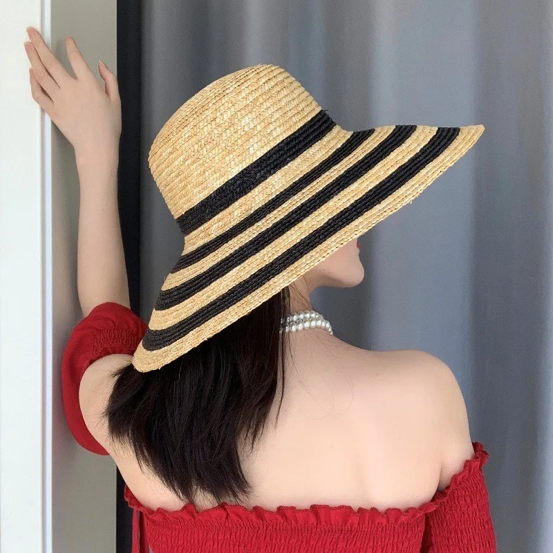 Французская Ретро экспорт оригинальный счет-фактура полосатая пшеничная