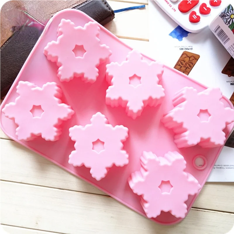 

6 Even Sakura Snow Silicone Donuts Mold Silicone Cake Mold Resistance To High Temperature