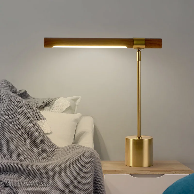 Современная простая металлическая Светодиодная настольная лампа в