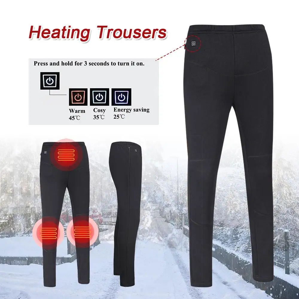 

Heated Cloth Physiotherapy Electric Heating Pants Electric Trousers Hot Compress 5-12v Cotton Black Warm Clothing