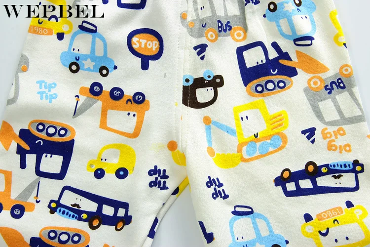 WEPBEL Newborn Infant Baby Boys Cartoon Print Sweater Tops Shirt+Pants Outfits Set Clothes Kids |