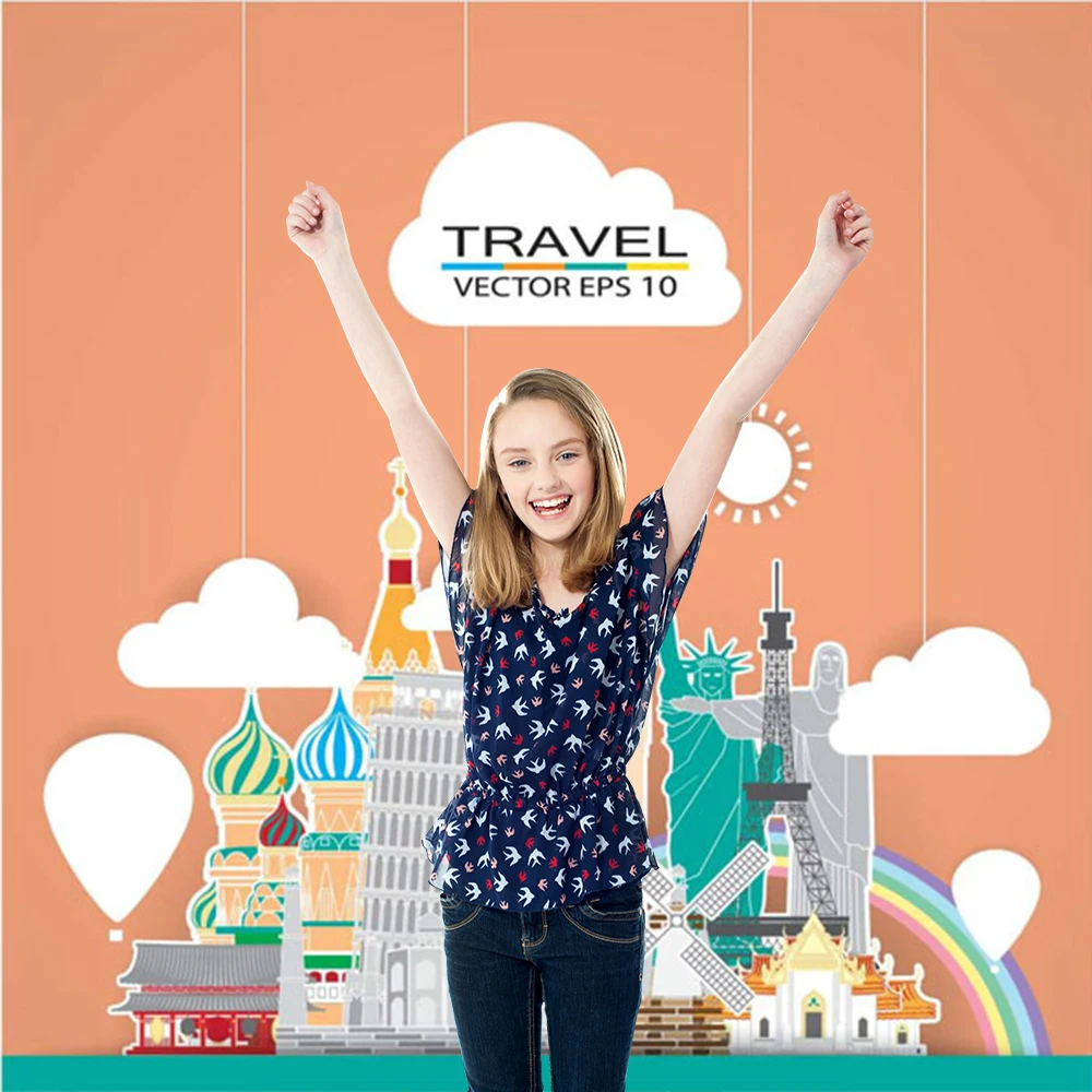 World Attractions Travel Photography Backdrops Universal Photo Background Studio | Электроника