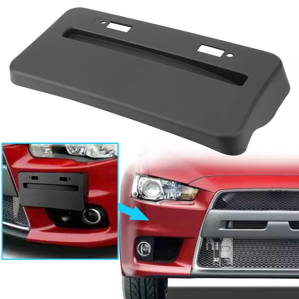 

License Plate Frame Car Accessories Relocator Base Auto Front Bumper Install For Mitsubishi Lancer GTS EVO X 2008-2018