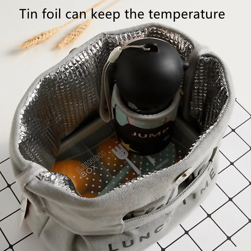 Письмо Цветочный принт сумка-переноска для ланча изолированные Бенто коробка