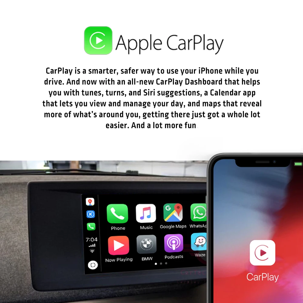 Беспроводной автомобильный интерфейс Carplay MMI Android для BMW i3 i8 2013 2017 NBT MuItimedia iOS