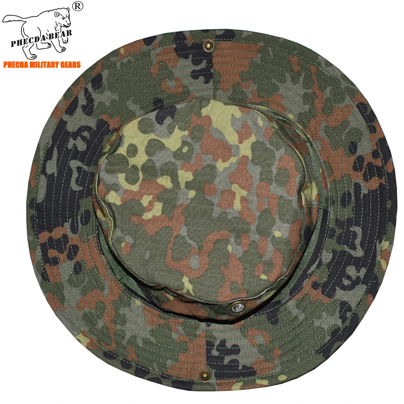 

flecktarn tactical bonnie hat army fans outdoor camping sunhat fishing sunbonnet military combat hat
