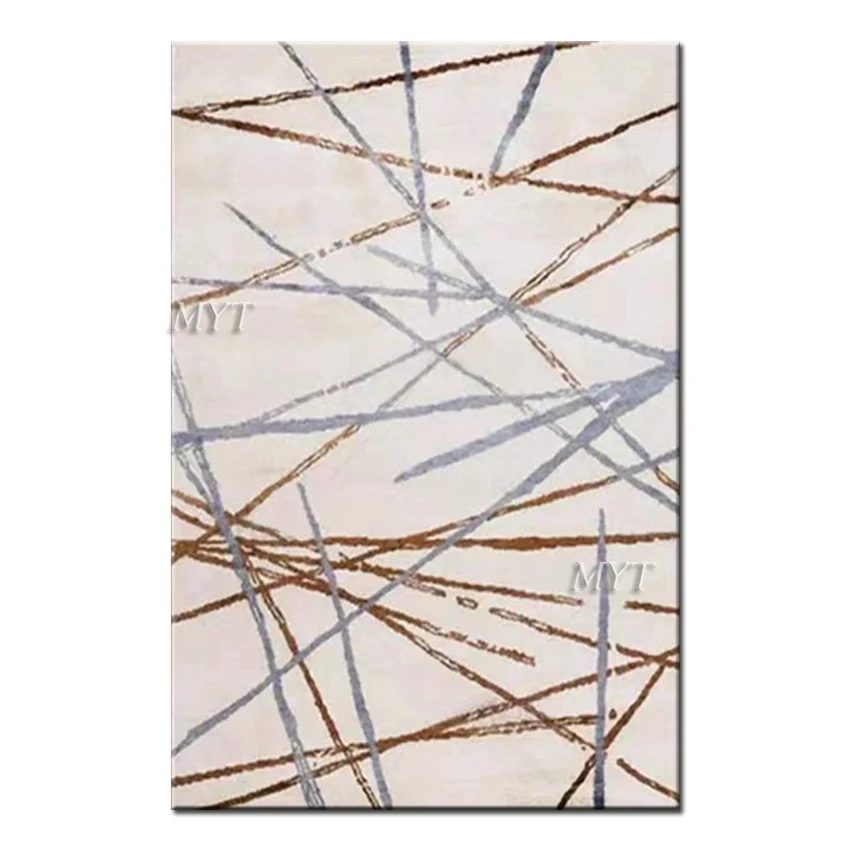 Ручная роспись линий маслом Современный Свадебный Декор картина настенные