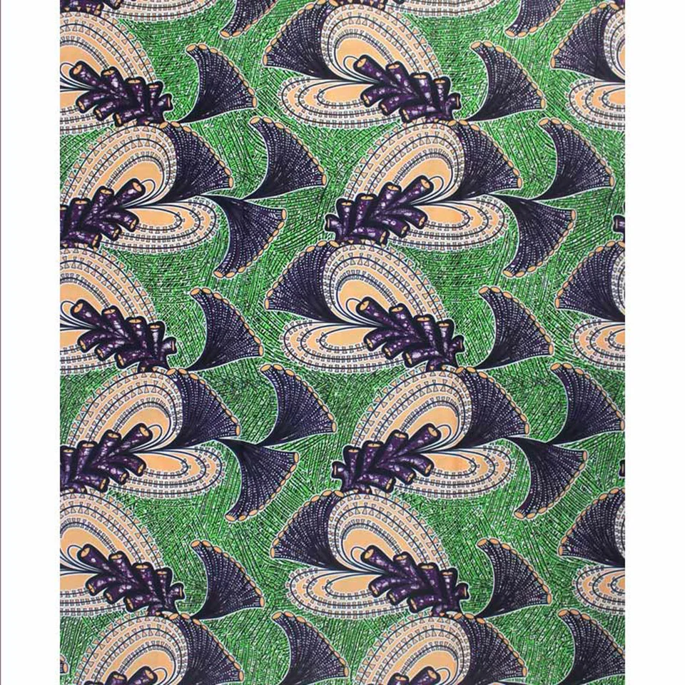 

Latest African Wax Print Ankara Fabrics 100% Cotton Batiki Wax Prints Kitenge/Pagnes/Kikwembe YBGSW-190