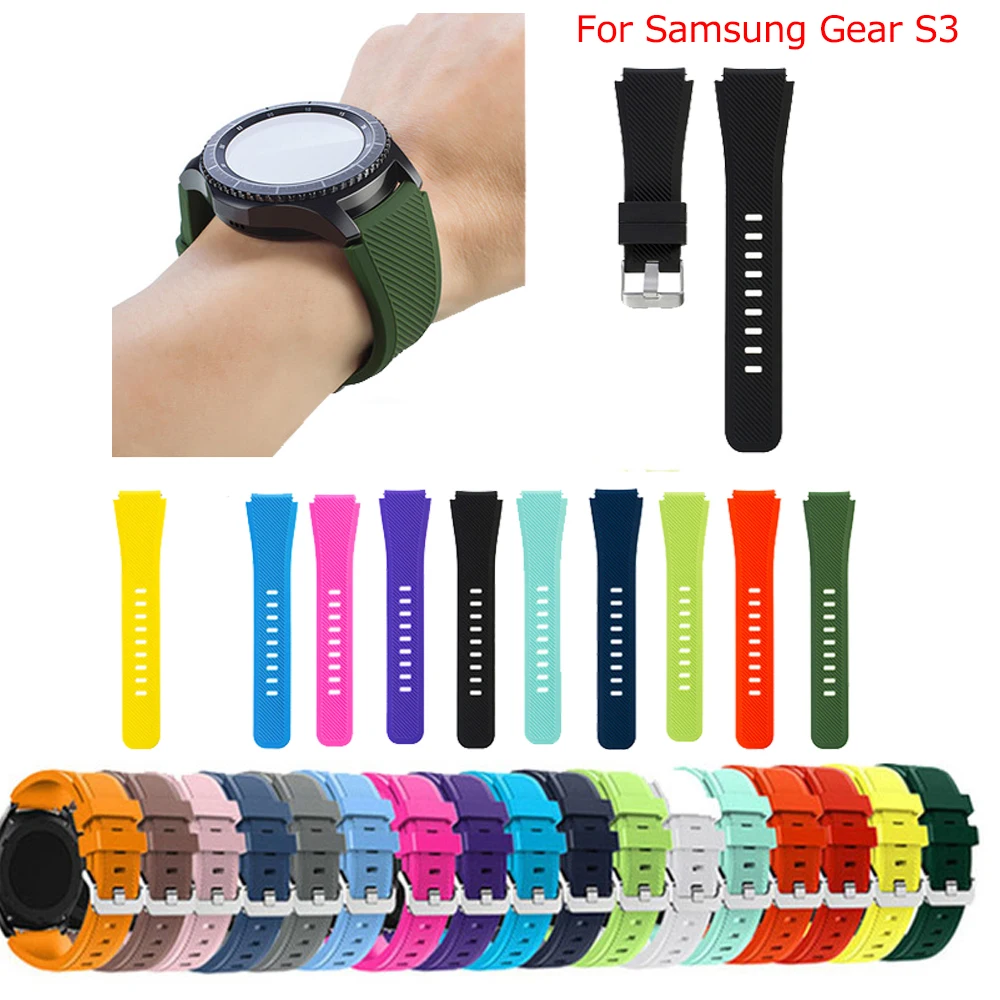Ремешок для часов samsung Galaxy Watch 46 мм силиконовый ремешок huawei watch GT 2 Классический