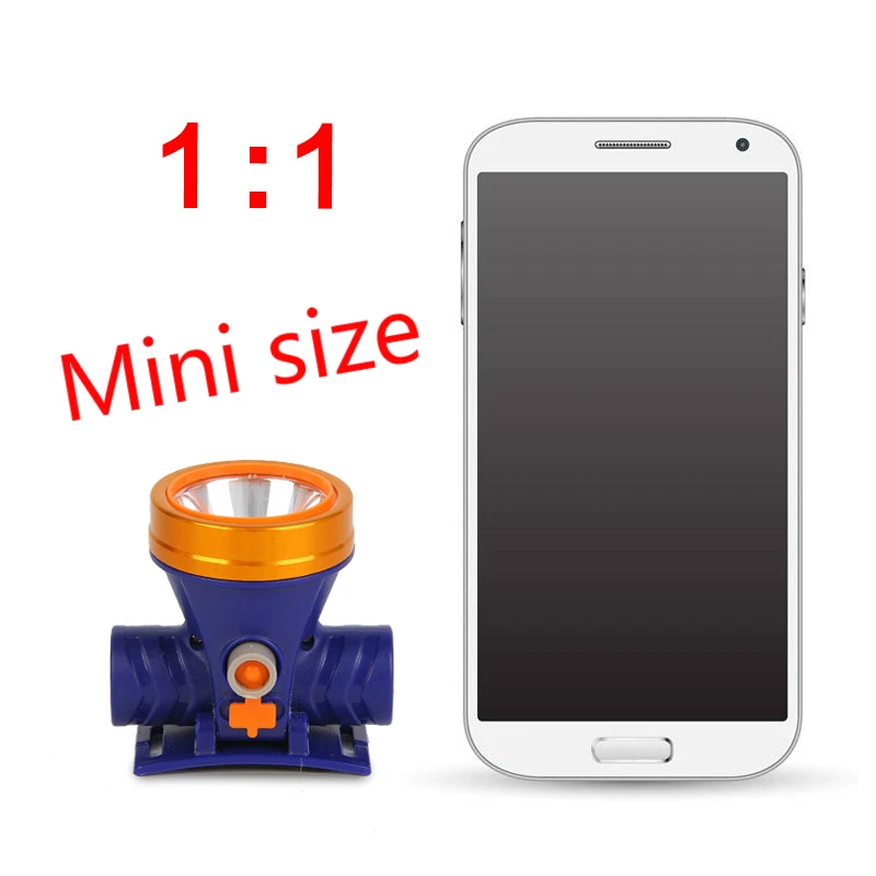 Высокомощный светодиодный фонарь с фронтальной головкой портативный налобный