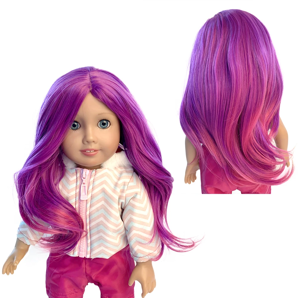 

American doll hair Clothes Fits 18 inch Dolls Like Our Generation My Life American Doll wig Accessories Outfits