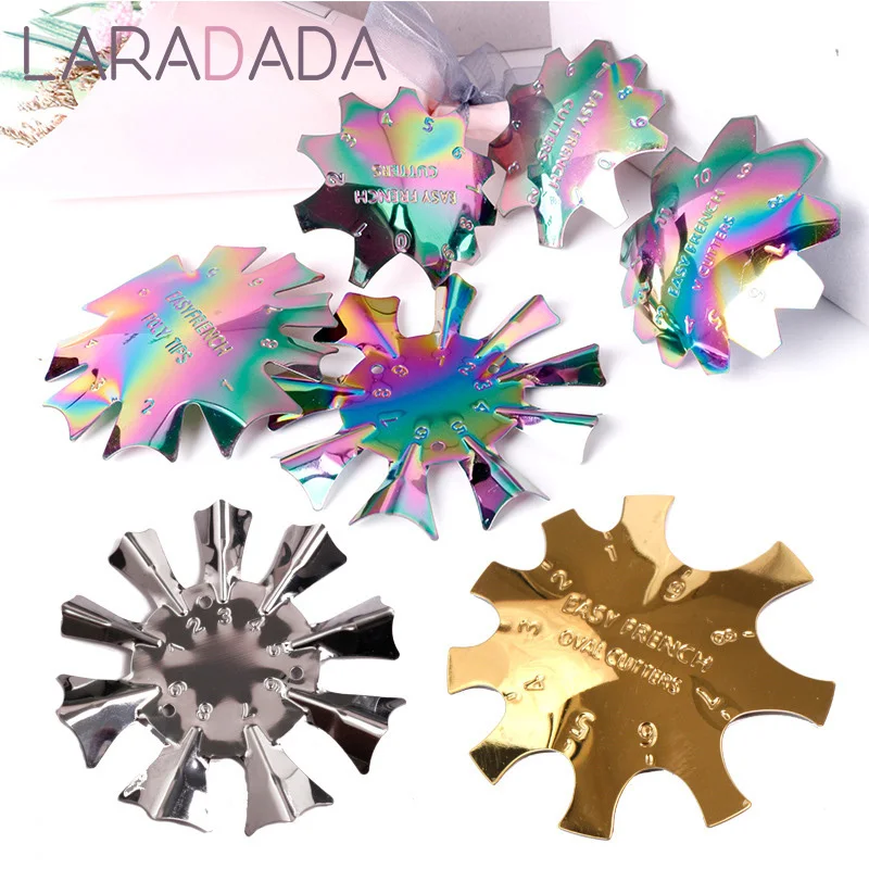 1 шт. трафарет для маникюра с эффектом миндаля