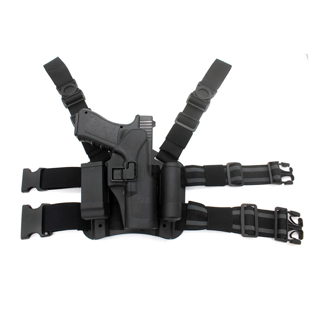 

Тактическая охотничья кобура CQC для быстрого вытягивания с подвижной платформой для Glock 17 19 22 23 31, ружья для правой руки