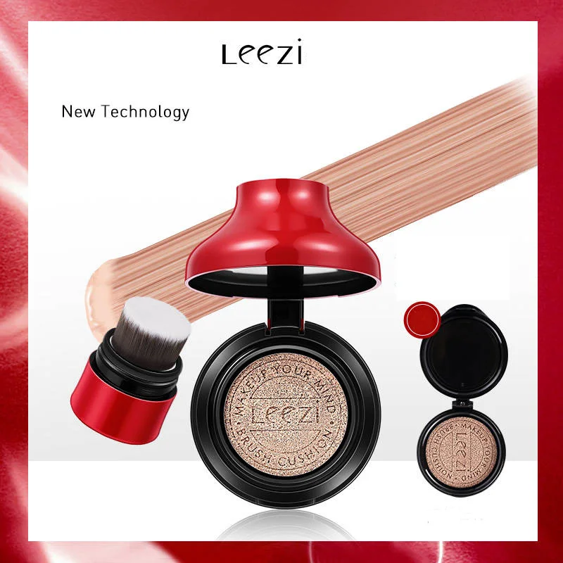 

Air Cushion BB Cream with Brush Lasting Moisturizing Concealer Covers Acne Marks Face Blemish ZGOOD