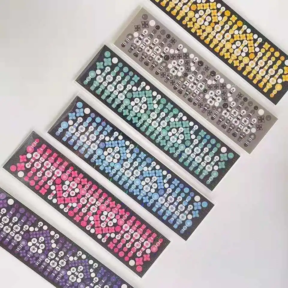 

Creative Sparkling Colorful Laser Stickers DIY Scrapbook Idol Card Album Gift Decorative Stationery Stickers