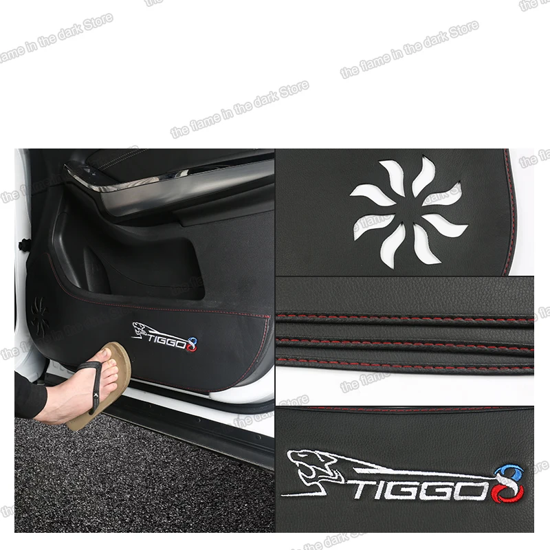 Lsrtw2017 плюшевые крышка для двери автомобиля коврик анти kick протектор Защитные