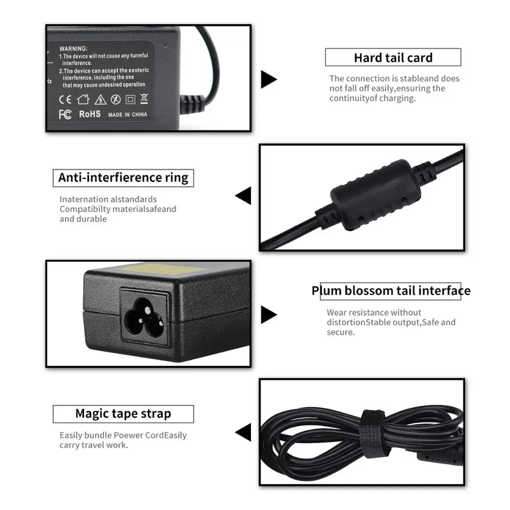 

AC Laptop Charger Power Adapter Replacement 18.5V 3.5A 4.8*1.7mm 65W For HP Compaq 6720s 500 510 520 530 540 550 620 625 G3000