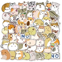 103050pcs anime cartoon little hamster cute graffiti suitcase laptop motorcycle mobile phone water cup sticker wholesale