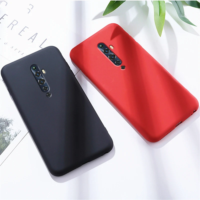 for oppo reno2 z case rubber ultra thin liquid silicone shockproof soft tpu case for oppo reno 2 z case cover for oppo reno ace2 free global shipping