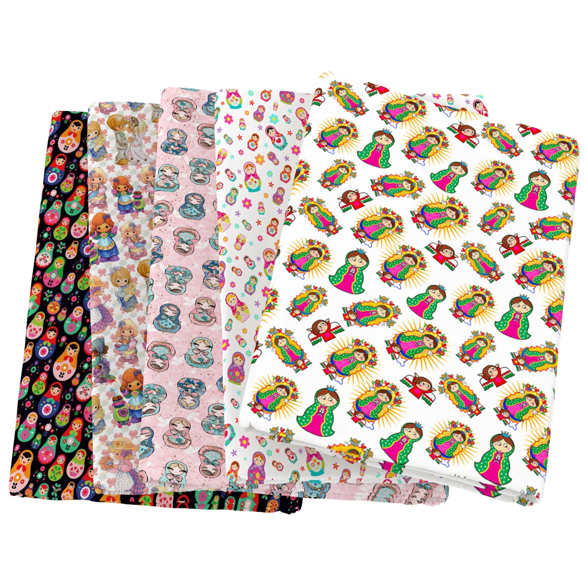 Русские куклы полиэстер хлопок Швейные стеганые ткани рукоделие Материал DIY