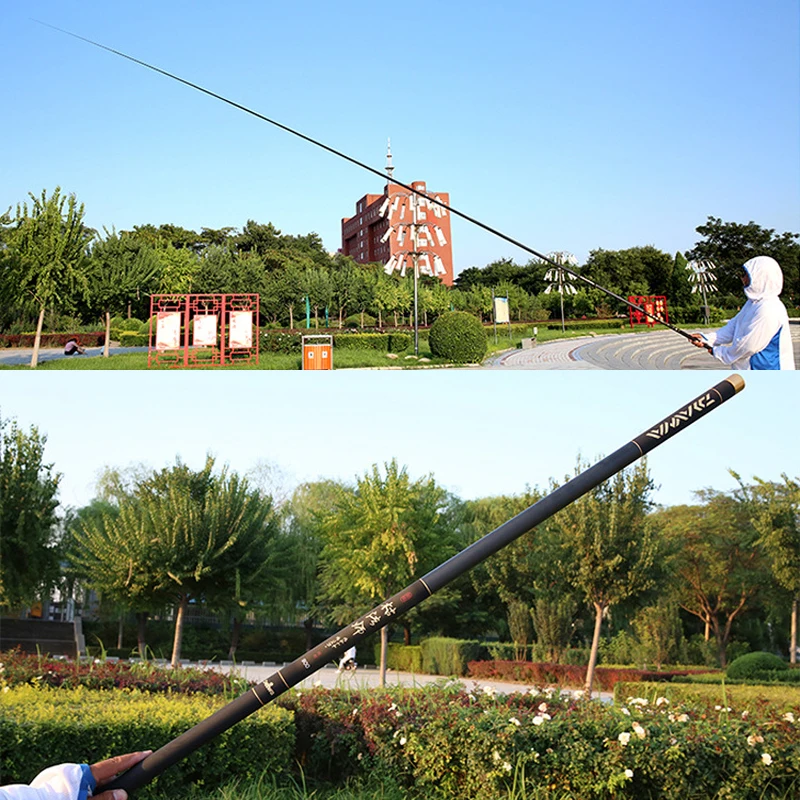 Телескопическая рыболовная удочка из углеродного волокна сверхпрочная