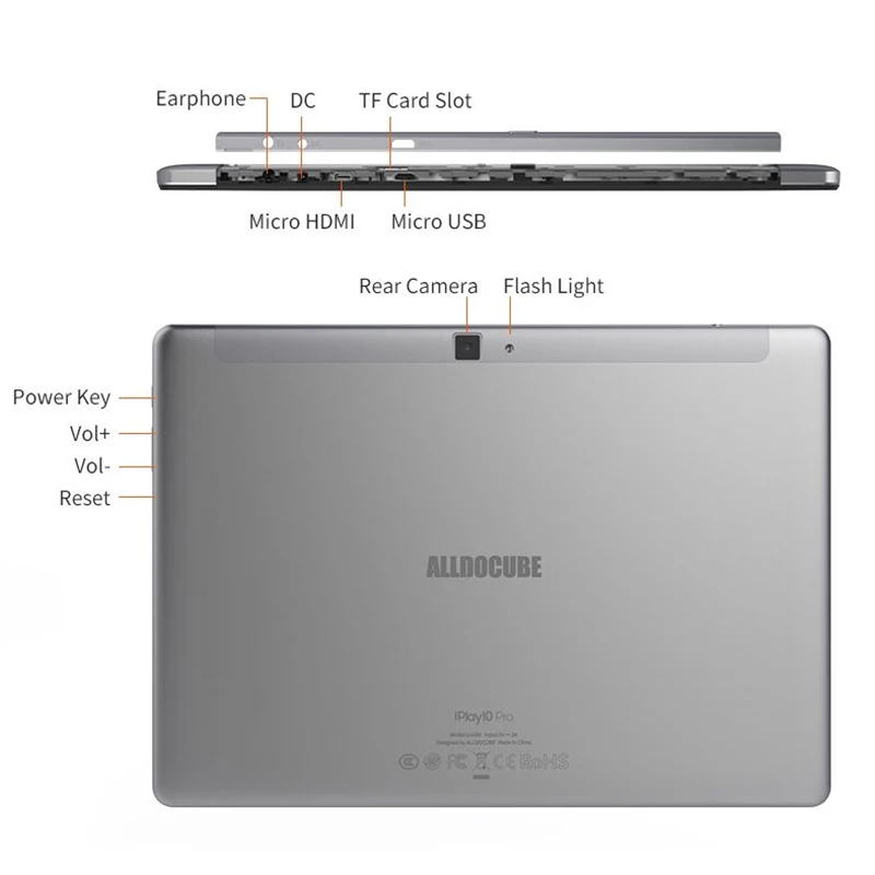 Alldocube Супер Экономичный Iplay10 Pro Mt8163 четырехъядерный 10,1 дюймов 1200x1290 Ips 3g Ram 32 Гб Rom Android 9,0 H