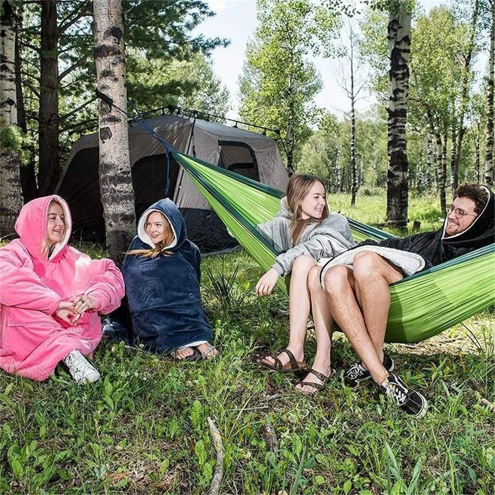 

Winter Warm Tv Blanket With Sleeves Big Pocket Fleece Family Sherpa Hoodies Oversized Flannel Soft Hooded Robe Blankets Pullover