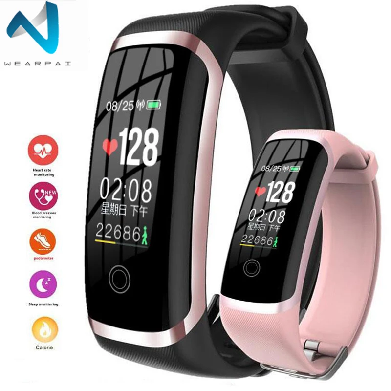 Wearpai Bluetooth P67 умный Браслет кровяное Кислородное давление монитор сердечного