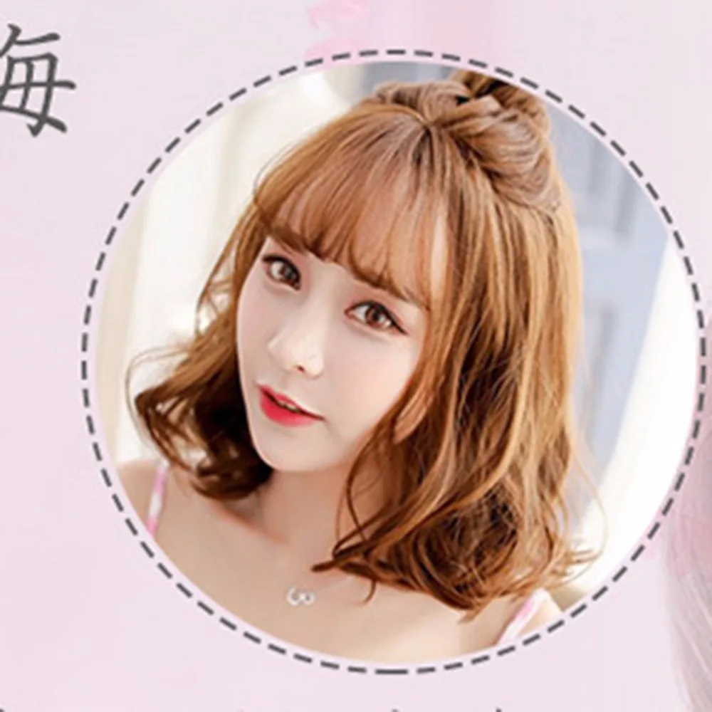 Новинка модный кудрявый артефакт Корейская версия пневматические челки завитки