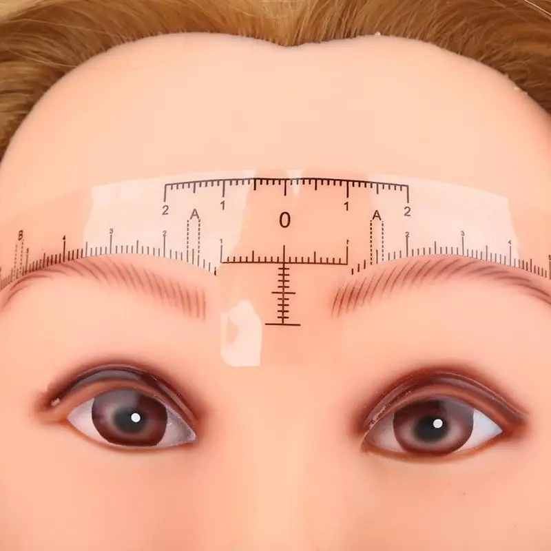 Многоразовая Полуперманентная линейка для бровей 1 шт. измеритель направляющая