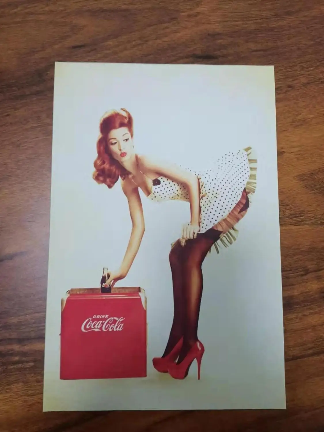 Vintage Cola Pin Up Girl Lorry SILK POSTER Decorative Wall painting 24x36inch | Дом и сад