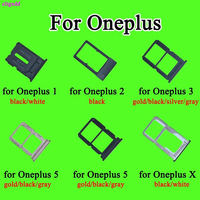 Cltgxdd SIM-карта Сменные Запчасти для лотков держатель слота сим-карты Oneplus 1 + A0001 2 A2005
