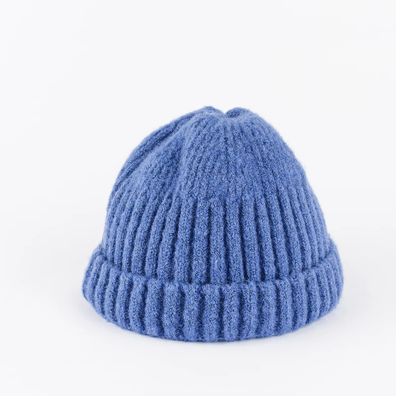 

YaTxKxUnisex Winter Hat Adult Children Cuffed Cib Knit Hat Short Melon Ski Beanies Solid Color Casual Beanie Hat