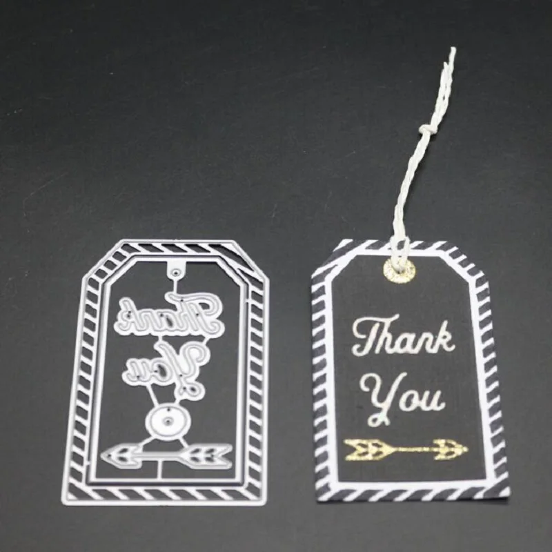 2 design tag dies scrapbooking for metal cutting albulm photo decorative card making stamps and embossing die new arrival | Дом и сад