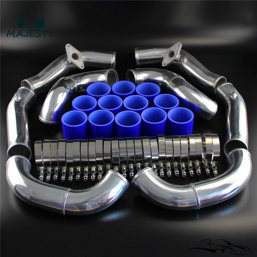 Гоночный турбо интеркулер Трубопроводный комплект подходит для N * issan GT-R R35 V R38DET