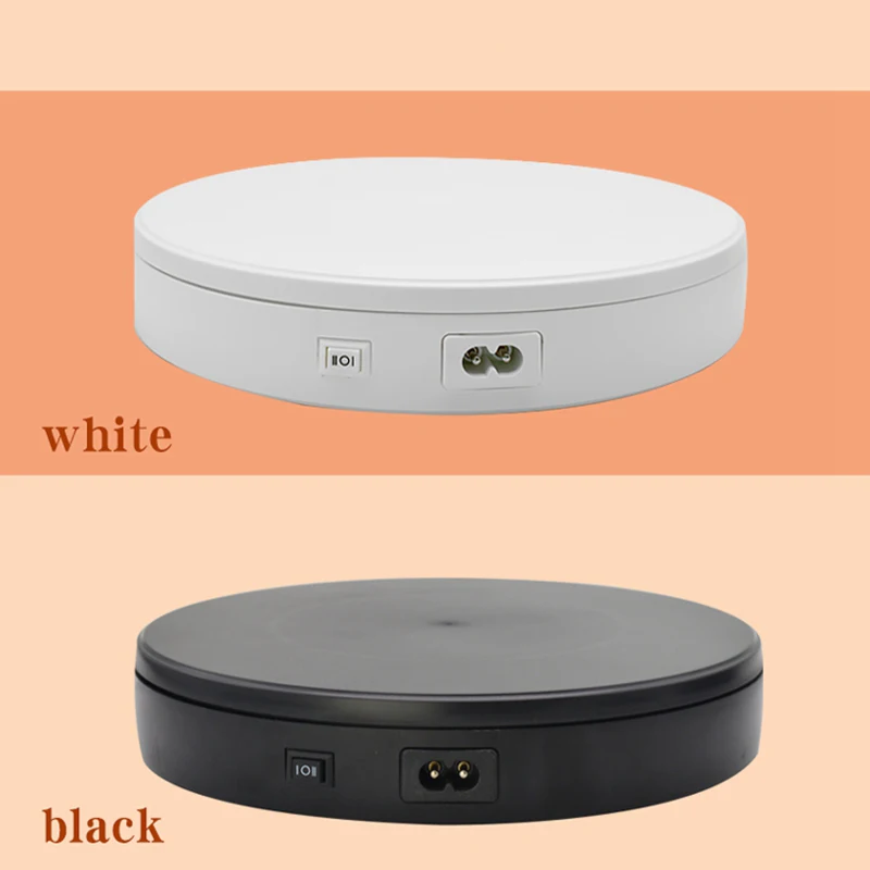 

22cm Electric Turntable 360° Rotation Stands Noiseless Rotating Table for Jewelry Multifunctional Rotating Display Stands