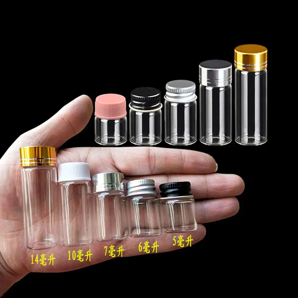 Маленький Стеклянный Флакон диаметром 22 мм 5 мл 6 10 14 стеклянные банки для