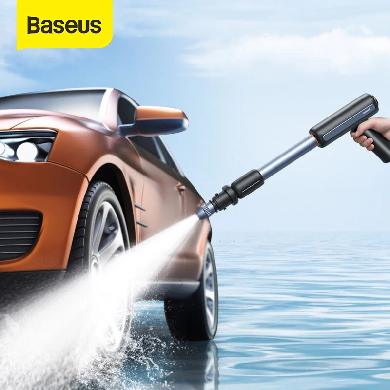 

Baseus Electric Car Washer Gun High Pressure Cleaner Foam Nozzle For Auto Cleaning Care Cordless Protable Spray motorcycl bike