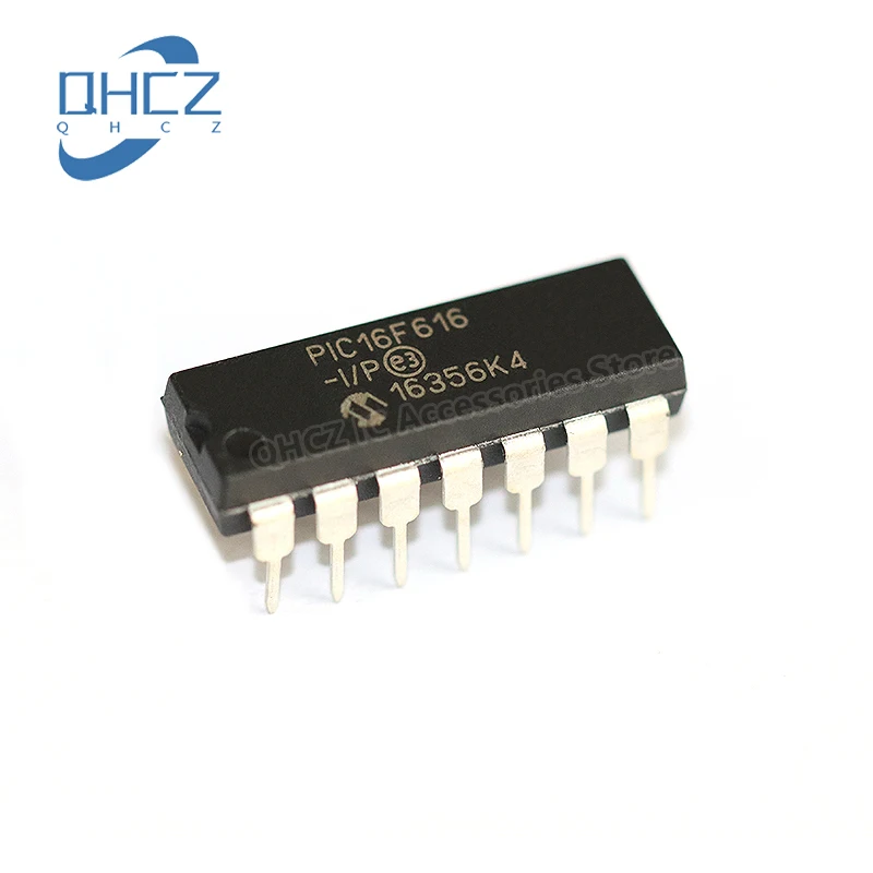 

1pcs PIC16F616-I/P PIC16F616 16F616 DIP-14 New and Original Integrated circuit IC chip Microcontroller Chip MCU In Stock