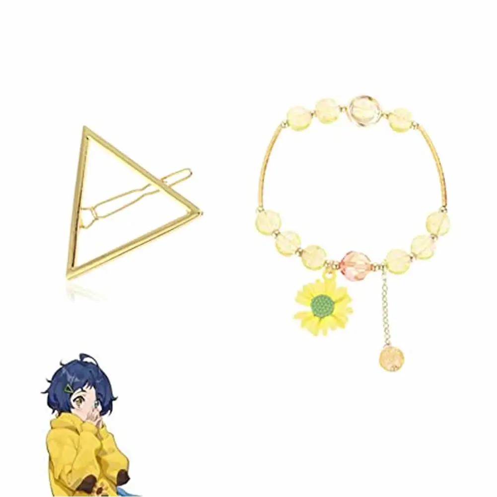 

Wonder Egg Priority Hairclip With Bracelet,Anime Ohto Ai Cosplay Headwear Accessories