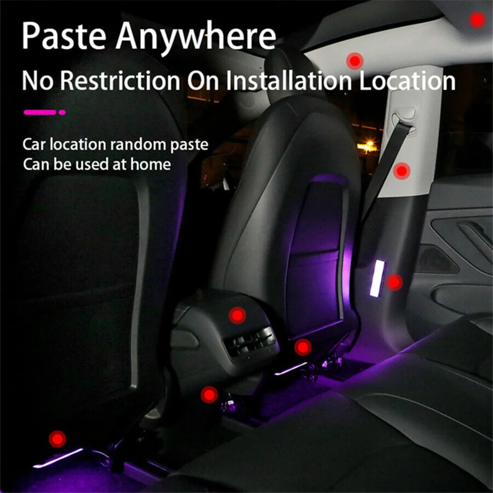 

Remote Control RGB LED Light USB Charging Party 1 Set Ambient Lights Decorative Floor