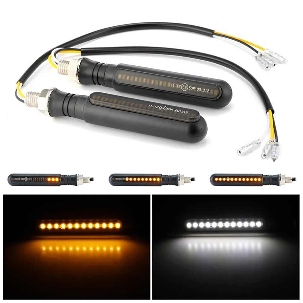 

1 Pair Of 10mm Motorcycle Turn Signals LED Flashing Lights Stop Signals Tail Flasher For Motorcycles With 10mm Bolts Durable