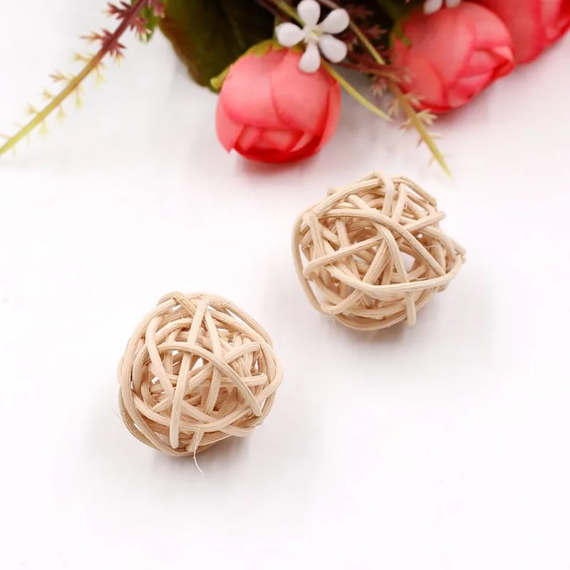 10 шт. разноцветные Ротанговые шары 3 см | Дом и сад