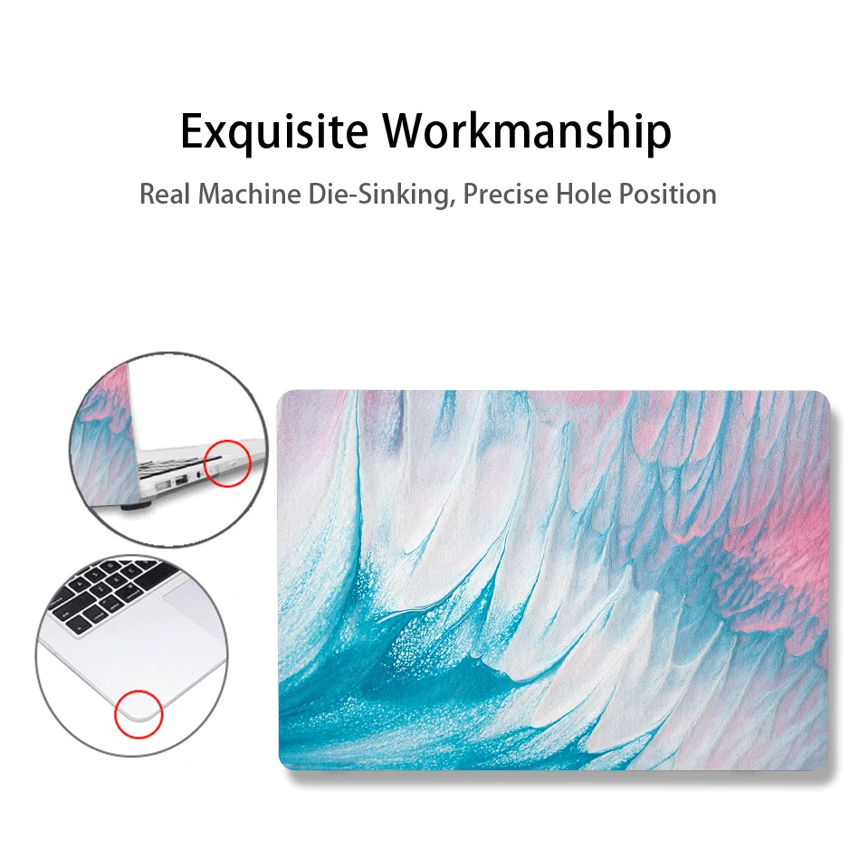 MTT Акварельная сумка для ноутбука, чехол для Macbook Air Pro retina 11 12 13 15 дюймов с сенсорной панелью, чехол для ноутбука+ чехол для клавиатуры