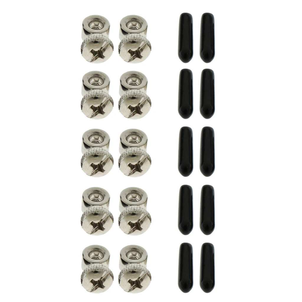 

5 Sets Speed Jump Rope Cable Length Adjuster Bearing Screws with End Caps