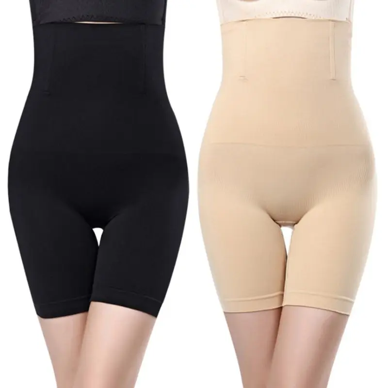 

Женские бесшовные шорты с высокой талией, компрессионные трусики, Утягивающее нижнее белье