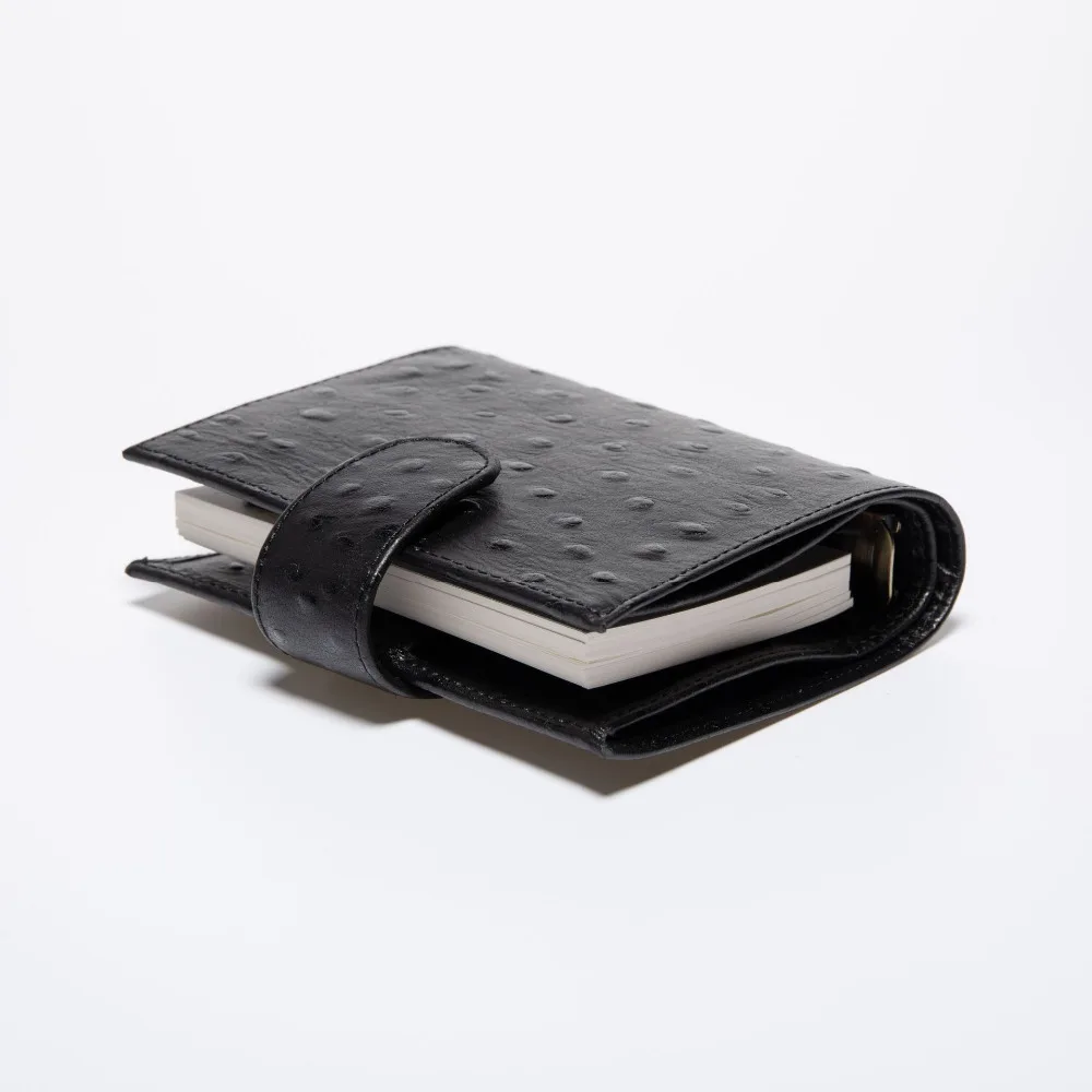Yiwi Натуральная кожаные кольца Тетрадь A7(14,3x11,5 см) Размеры Связующего Повестки дня журнал органайзера дневник блокнот для скетчей и большими карманами