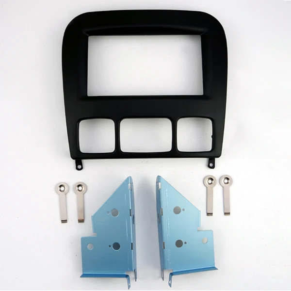 Double Din Car Fascia Radio Panel for MERCEDES BENZ S klasse (W220) 1998-2005 Dash Fitting Kit Facia Face Plate Bezel Adapter | Автомобили