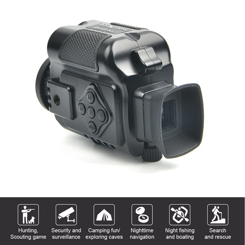 Мини Инфракрасный монокуляр ночного видения 5X зум очки 200 м дальность наблюдения